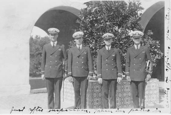 McMullen, Left, With Three Officers (Source: Barnes) 